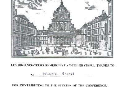 Group Exhibition, University Sorbonne, Nouvelle, France, 1992