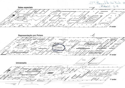 WInston's pieces exhibited in the painting gallery, Brazil Bienal, 1996