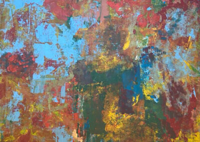 Untitled abstract painting by Winston Branch, 1996